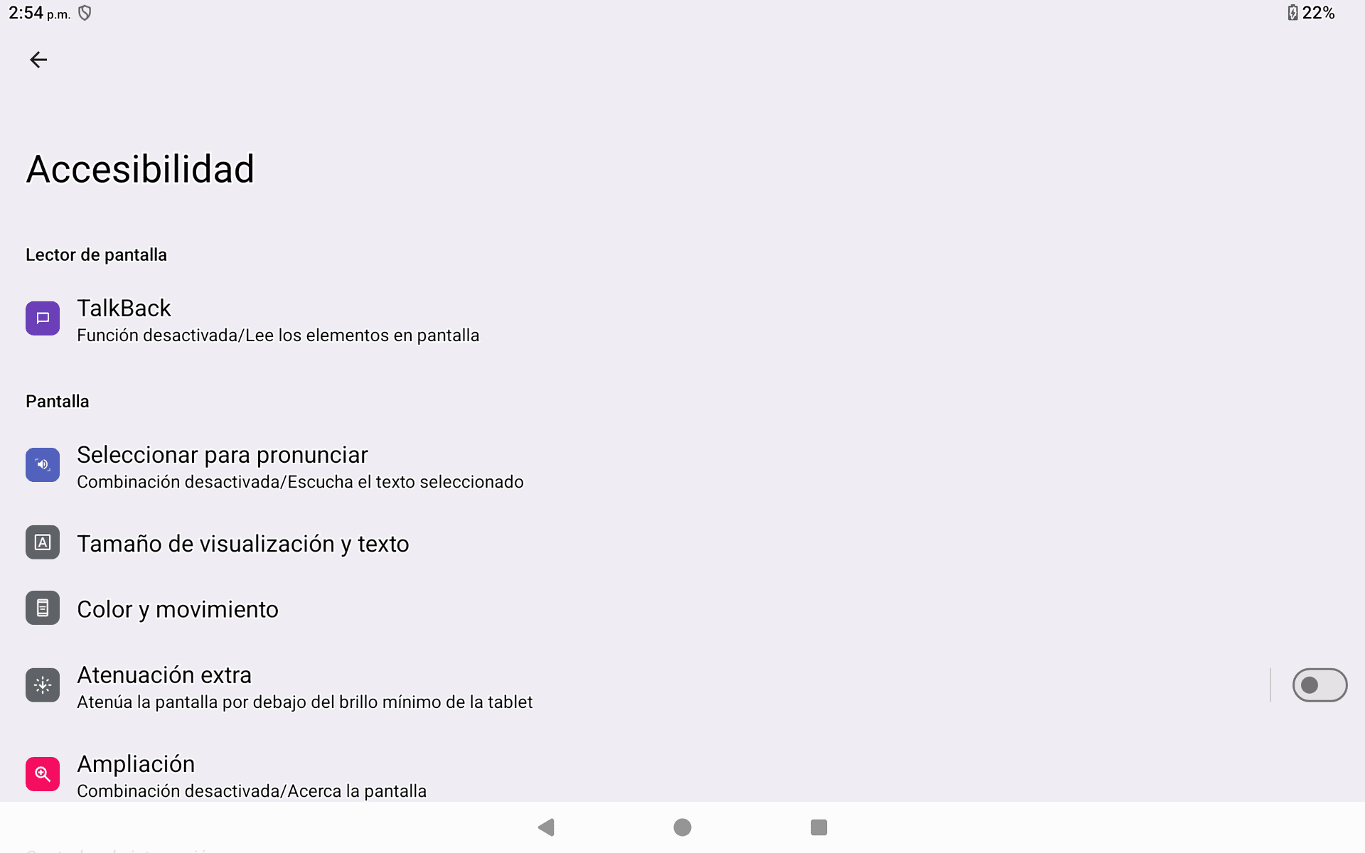 Tamaño de pantalla y texto